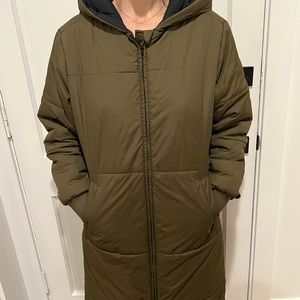 RVCA cozy long hooded jacket